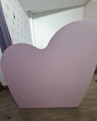 Letto della Moretti a Cuore Rosa Pastello