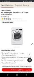 Super Asciugatrice LG  9kg A+++