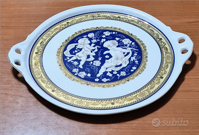 Vassoio porcellana decorato limonge