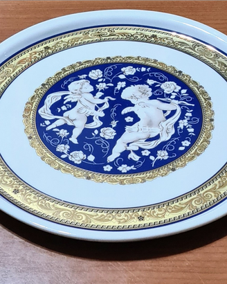 Vassoio porcellana decorato limonge