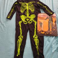 Vestito scheletro 4/6 anni