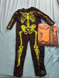Vestito scheletro 4/6 anni