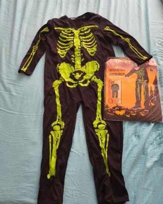 Vestito scheletro 4/6 anni