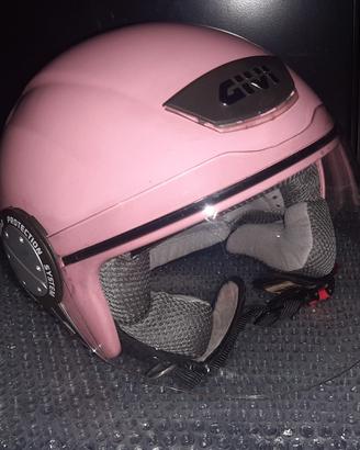Casco Jet rosa GIVI da  donna Tg XS