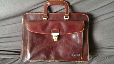 Cartella borsa valigetta portadocument cuoio nuova
