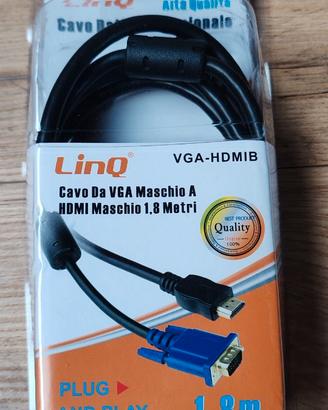 Cavo LinQ da VGA maschio a HDMI maschio