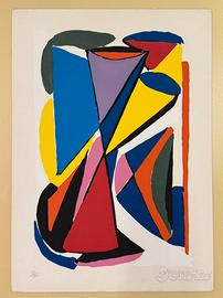 Quadro serigrafia Sante Monachesi, composizione