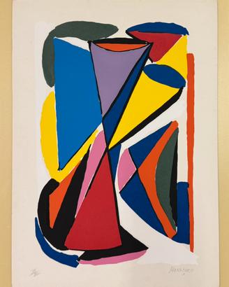 Quadro serigrafia Sante Monachesi, composizione