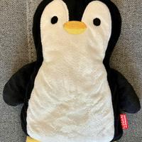 Cuscino termico )semi di lino) a forma di pinguino