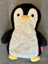 Cuscino termico )semi di lino) a forma di pinguino