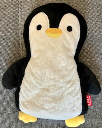 Cuscino termico )semi di lino) a forma di pinguino