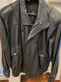 Giubbotto bomber in pelle vintage