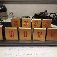 set 9 pz segnalino numero tavolo in plexiglass