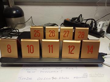 set 9 pz segnalino numero tavolo in plexiglass