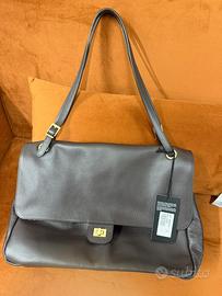 Borsa A Tracolla In Vera Pelle Martellata MADE ITA