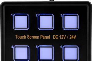 Pannello 6 interruttori touch screen IP67