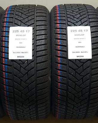 4 GOMME 225 45 17 DUNLOP BR2284