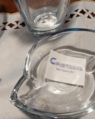 Vasi di cristallo e argento 