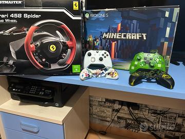 xbox con volante e pedaliera