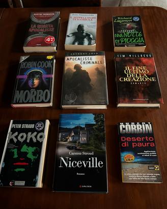 Lotto 9 romanzi genere giallo thriller autori vari