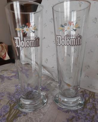 Set 2 bicchieri birra Dolomiti