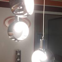 lampadario anni 70 space age Reggiani 