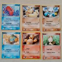 Lotto 6 carte 53/106 ->57/106 Ex emerald Pokemon