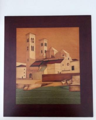 Quadro Intarsiato in legno realizzato a mano