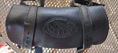 Bauletto in pelle per forcella 