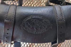 Bauletto in pelle per forcella 