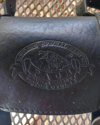 Bauletto in pelle per forcella 