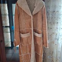 Cappotto lungo in shearling