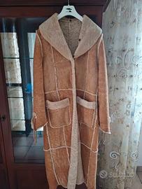 Cappotto lungo in shearling