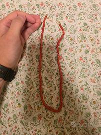 collana corallo 45 cm chiusura oro