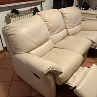 Divano in vera pelle 3 posti 