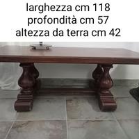 tavolo basso massiccio