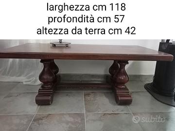 tavolo basso massiccio