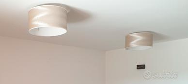 Coppia Lampadari in tessuto