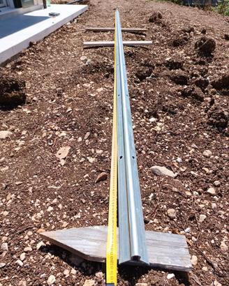 Binario o guida in acciaio per cancello scorrevole