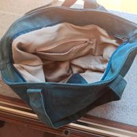 borsa scamosciata a secchiello 
