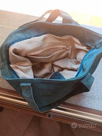 borsa scamosciata a secchiello 