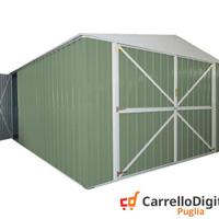 Box auto in Acciaio lamiera 360x514 verde scuro