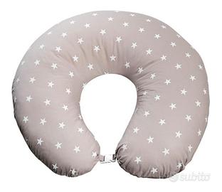 Cuscino allattamento Picci beige stelle bianche
