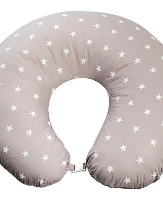 Cuscino allattamento Picci beige stelle bianche