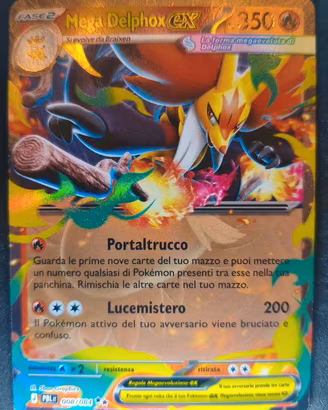 carta Pokemon Mega Delphox EX PBL 008 ITA