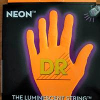 corde Neon DR Orange colorate chitarra elettrica