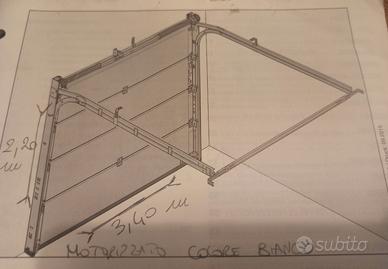 Portone motorizzato - colore bianco