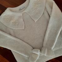 Maglione donna con ricamo