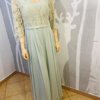 Abito da sera / cerimonia acquamarina tg.3XL/ 4XL