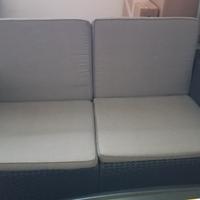 Divano 2 posti per giardino 